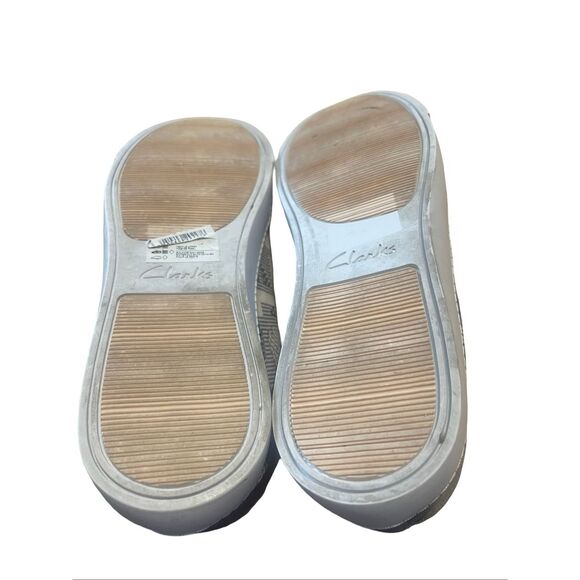 Clarks Womens Gray Somerset Glove Glitter Lace Up Sneakers Shoes Size 9.5M - Picture 7 of 9